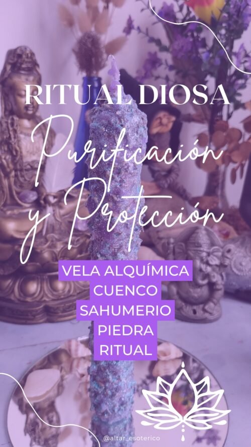 Vela Alquímica PROTECCIÓN Y PURIFICACIÓN