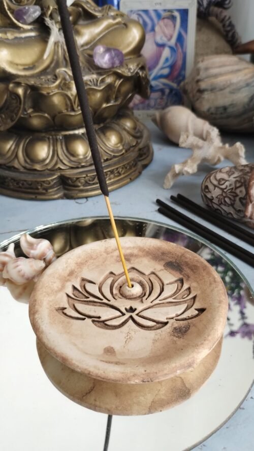 porta sah rústico porta sahumerio cerámica