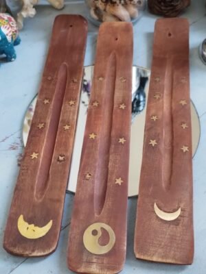 Porta sahumerio madera Porta sahumerio de madera