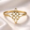 Anillo Nudo brujas Dorado