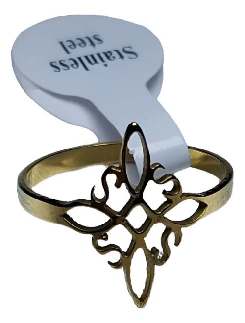 Anillo Nudo de Brujas Dorado