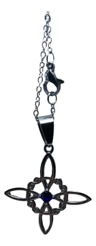 Collar Nudo de Bruja con Strass